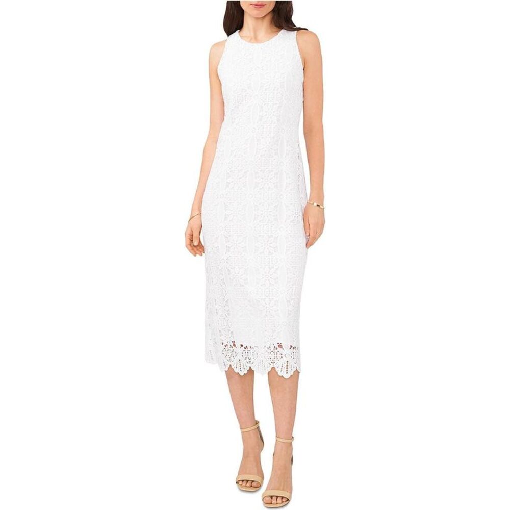 Vince Camuto Womens Lace-Overlay  Whites XS, DM